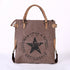 Women Canvas Tote Bag With Pu Leather strap.